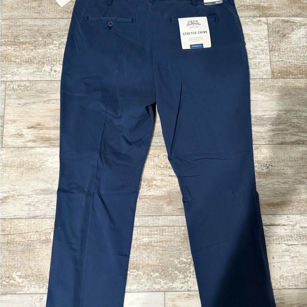 Men's Navy Stretch Chino Pants